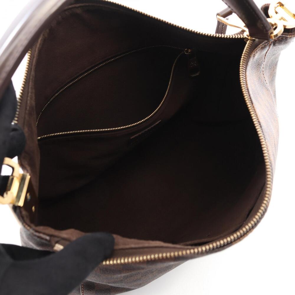 Louis Vuitton Shoulder Portobello Hobo Bag Brown Damier